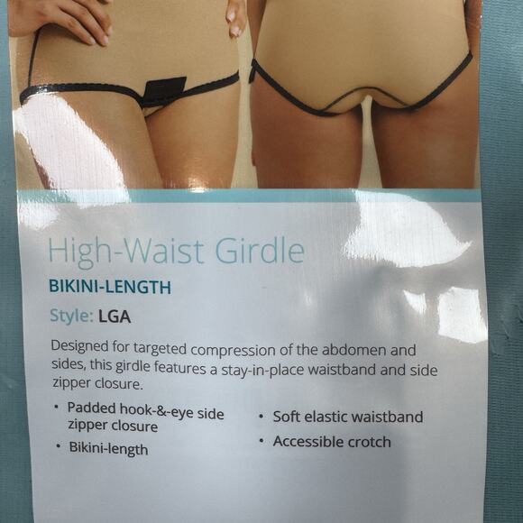 Marena Recovery High Waist Girdle Bikini Length Sz Med Beige Step 1 Compression - Picture 2 of 10